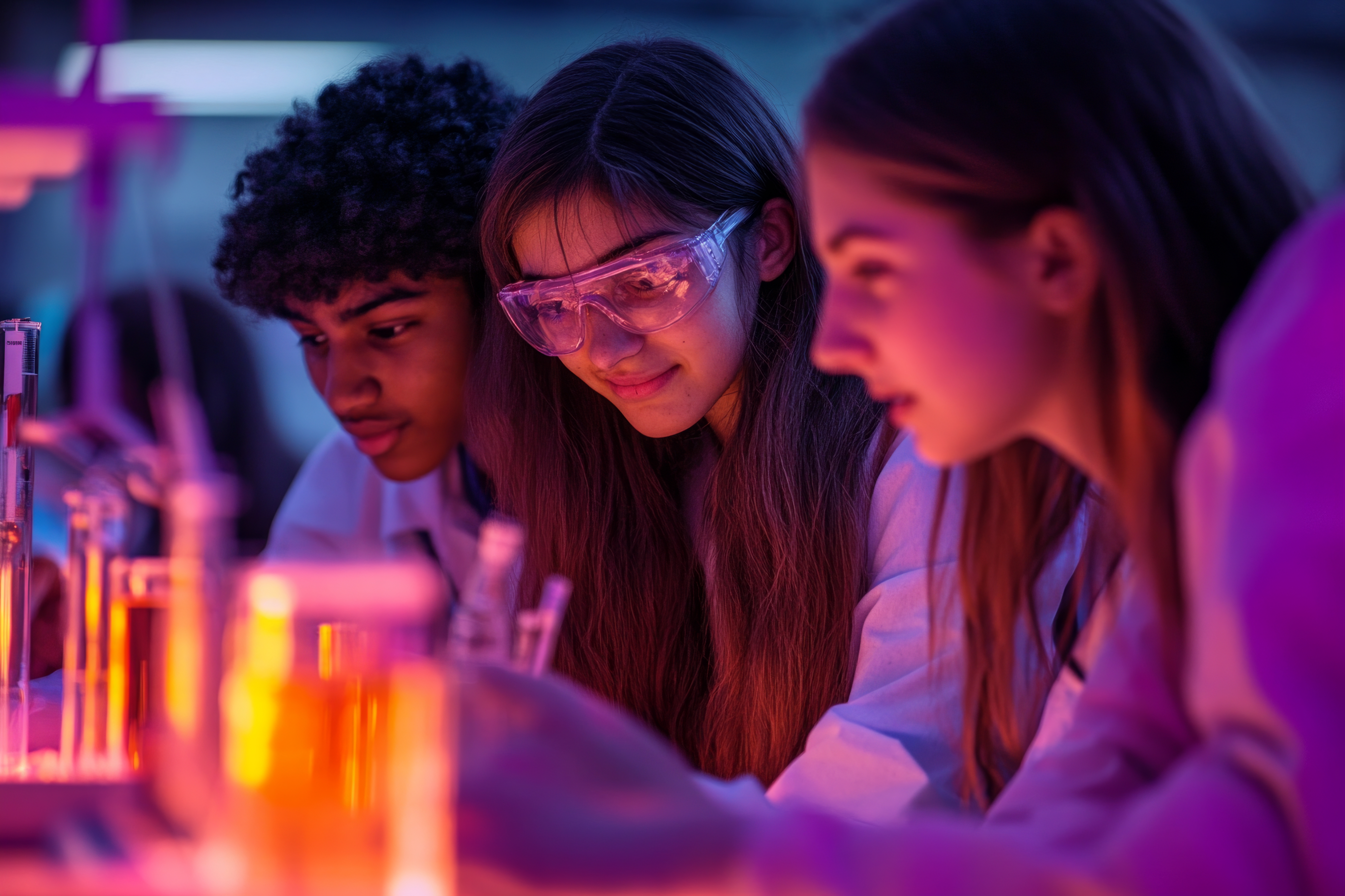 Students engaged in learning