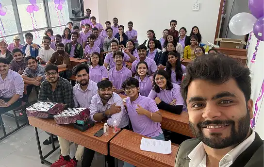 Pune center students group selfie