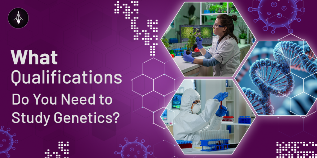 What qualifications do you need to study genetics?